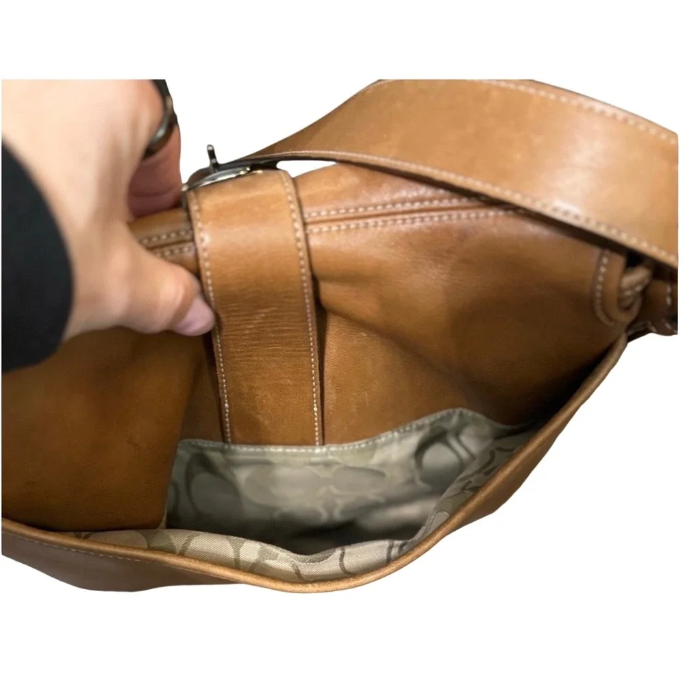 Coach Vintage Y2K Soho Glovetanned Flap Buckle Shoulder Bag Tan 9480 2003 - Picture 14 of 14